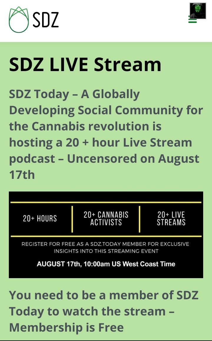SdzToday's tweet photo. https://t.co/x263gaJxvG Live Stream Cannabis Event Register for Freeeee Now https://t.co/CfyuIwQWg6