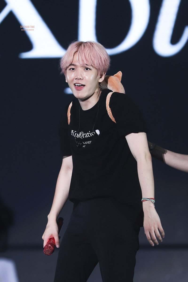 6104time's tweet photo. 백현이 진짜 귀여워요ㅎㅎㅎ 190811 EXplOration in HK #Baekhyun #백현 #ベクヒョン https://t.co/1x1PHj0oFZ