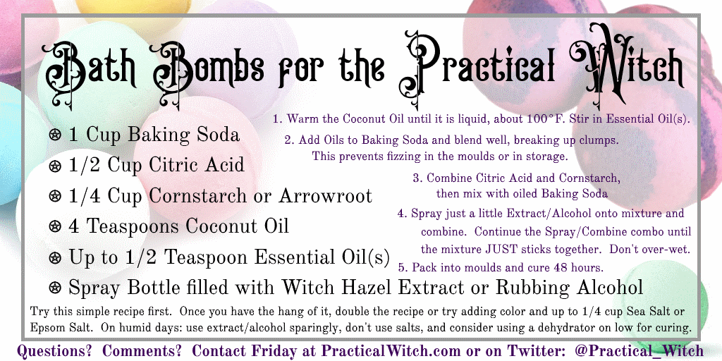 practical_witch's tweet photo. Totally practical bath bombs that won't fail, even iven on humid and rainy days. @practical_witch @cartomancerans1 #PracticalWitch #bathbombs #essentialoils https://t.co/wMxcT0JkLf