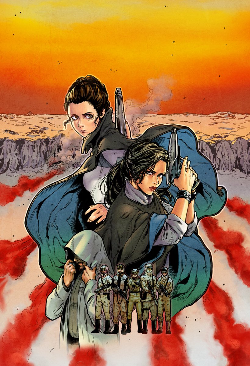 【更新】LINEマンガ「STAR WARS レイア-王女の試練-】第4話(前編)更新されてます!盆休み真っ盛り、お休みの方もお仕事の方も余暇のお供にぜひ。遂にターキン本格参戦、そして対峙…!カラーはすべてカラリスト・ヤオシダさん(@y_yaoshida )に塗って頂いてます!よろしくお願いしま〜す!?