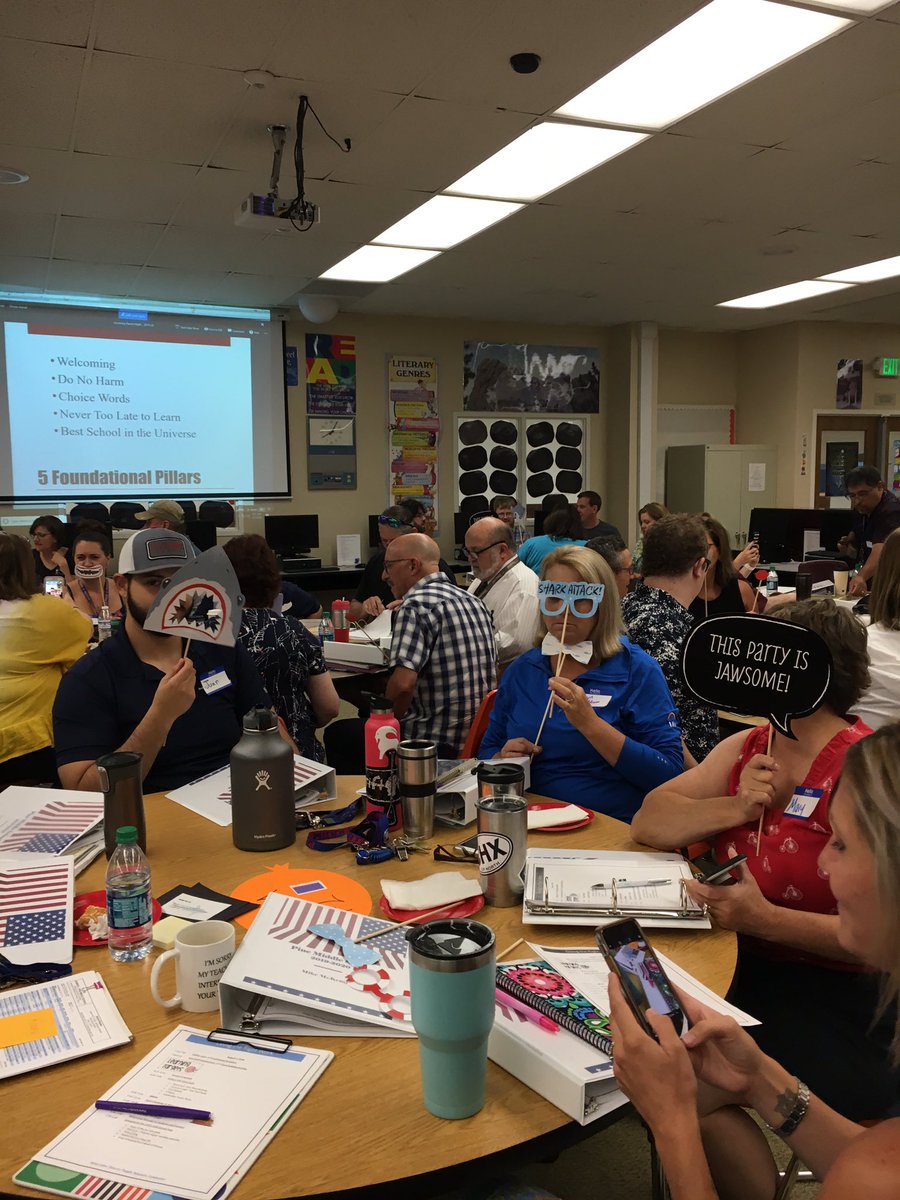 All the fun and the Five Pillars getting ready for our Patriots tomorrow! Shark week WAS Jawsome but now...Learning Will Happen starting 8/12 at the BSIU! Show up early and eager!