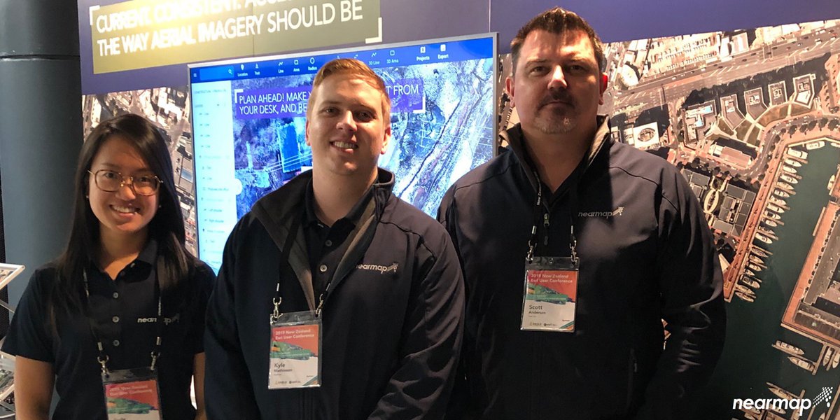 nearmap's tweet photo. Day 1 of @Esri NZ 2019!
Stop by the #Nearmap booth at stand 17 and chat to our friendly team about #aerialimagery. Bring along your scratch and win for your chance to take home a Bose SoundLink Bluetooth speaker!

#GIS #NZEUC @eaglegis https://t.co/ZJsMHXTEK7