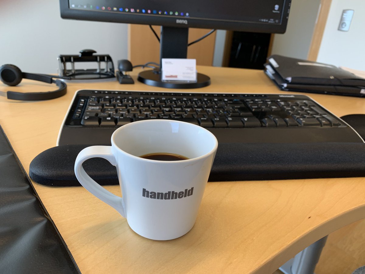 Back at the office after 4-weeks vacation! :) #morecoffeplease #HandheldGroup