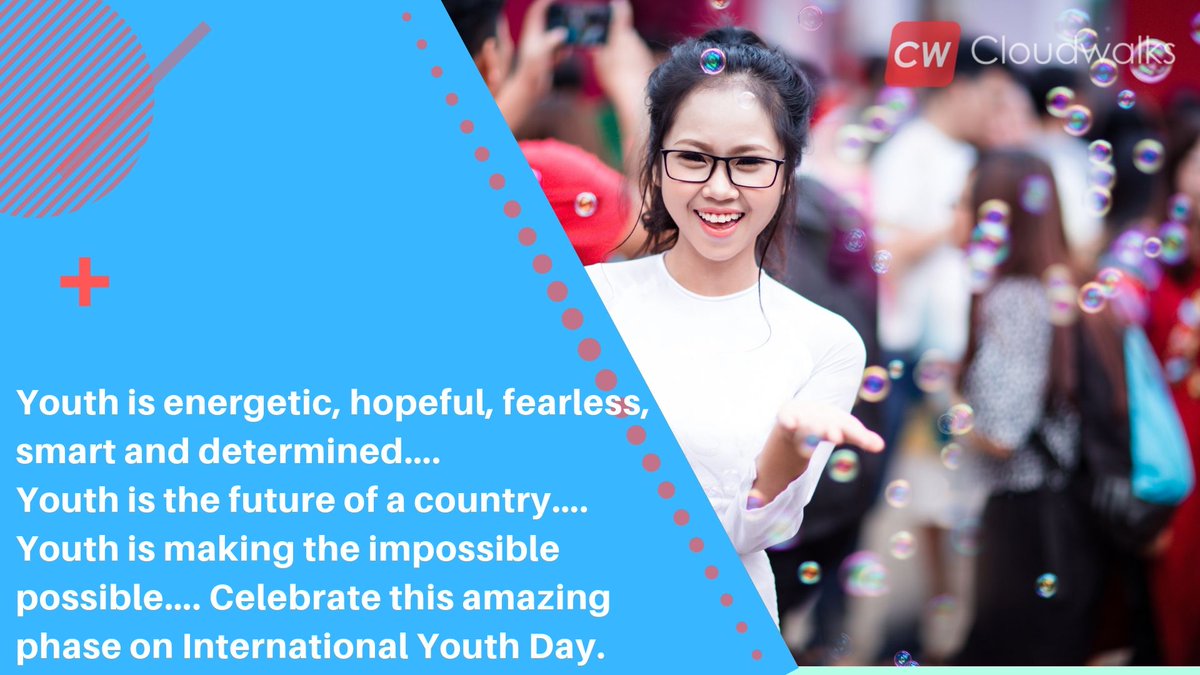 CloudwalksInc's tweet image. Happy International Youth Day! 
#Cloudwalks #QuickBooksHostingService #YouthDay