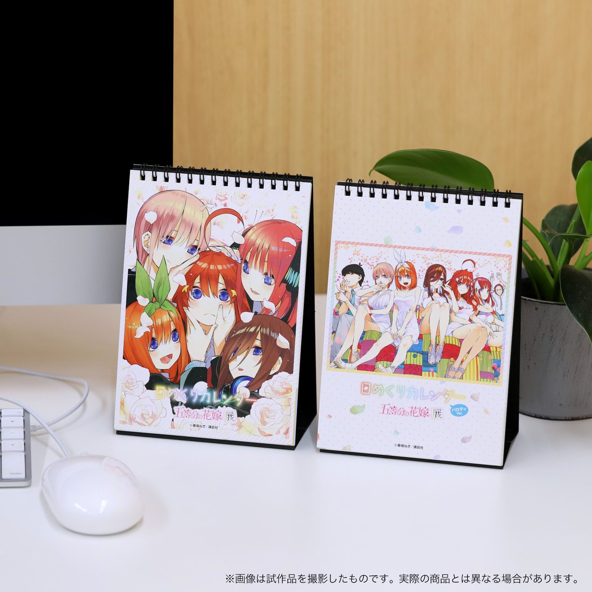 五等分の花嫁展 公式 グッズ紹介 日めくりカレンダー 五等分の花嫁 公式 Twitterにて発信している日替わりのコラージュ画像を使用した日めくりカレンダー コラージュver に加えて通常のコマを使用したver も発売 商品の詳細 開催情報は