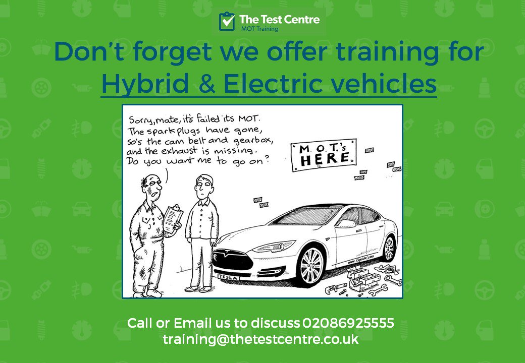 TesterTraining's tweet photo. Don't forget we offer Hybrid & Electric Vehicle Training
#ElectricTraining #HybridTraining
📞: 020 8692 5555
#MOTtestertraining #MOTtraining #MOTcourses #MOTcareers #TesterTraining #TrainWithTheBest #MOTRegulations https://t.co/4h5kwjiazK