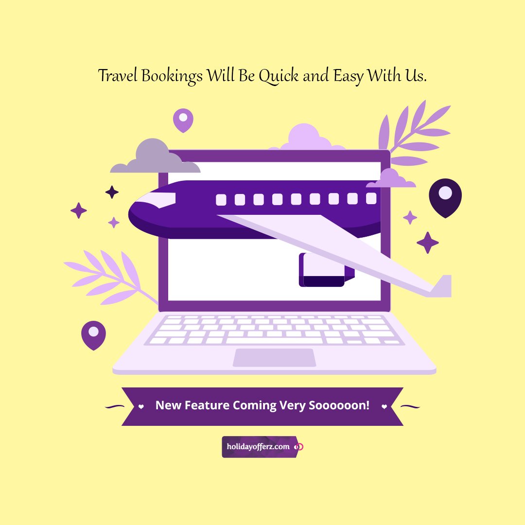 HolidayOfferz's tweet photo. Days can be boring and clumsy. But travel bookings will be quick and easy with us. New Feature Coming Very Soooooon!

#comingsoon #uaetraveller #travelleruae #dubaitraveller #dubailife #dubai #uae #travelwithus https://t.co/Xt0EEBB7vo