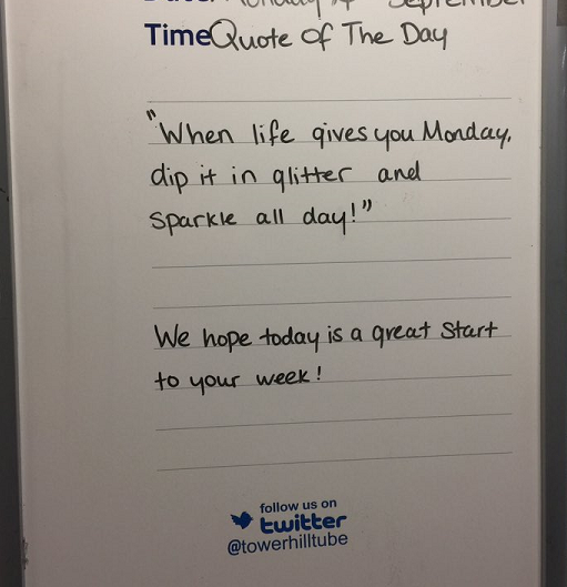 You choose your mood so start off your Monday by putting your best foot forward.