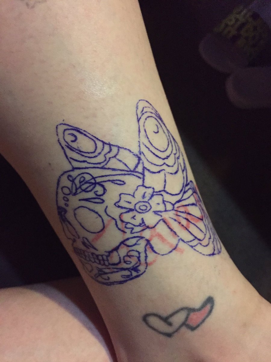 outa0910's tweet photo. My cover up just finish doing this tattoo how does it look? https://t.co/MaA6K4yYsl