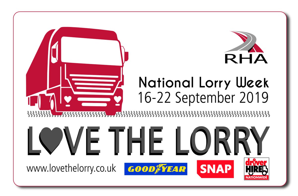 Get involved with National Lorry Week!
Running from 16-22 September, it's your chance to get the UK to #LoveTheLorry <a href="/DriverHire/">Driver Hire Nationwide</a> <a href="/GYCommercialUK/">Goodyear Commercial</a> <a href="/snapaccount/">SNAP</a>