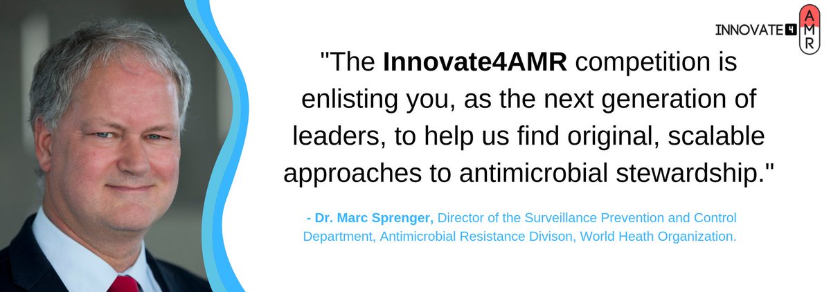 IFMSA's tweet photo. One more month to join @Innovate4AMR, supported by IFMSA, together with @reactgroup @WHO @South_Centre. Send you ideas and win a training in Geneva #Switzerland 🇨🇭. It is time for youth to address #AntibioticResistance! Thank you @Marcsprenger4PH for your support! https://t.co/mfcdNtB6C9