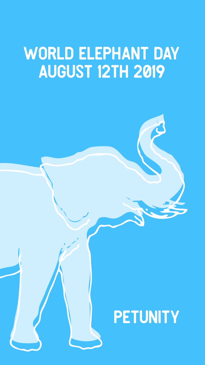 Petunitymm's tweet photo. Let’s protect elephants from hunters and extinction. #Petunity #ElephantDay #wildlife https://t.co/FmEMXl2Lx6