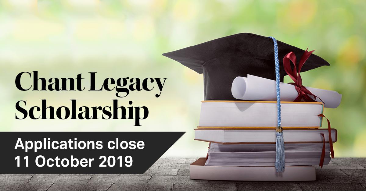 GovInstAus's tweet photo. Chant Legacy Scholarship applications are now open for 2020! Are you looking to undertake postgraduate study in the area of governance? Apply today. https://t.co/DX9yRsmy1L https://t.co/FcPxlUrylD