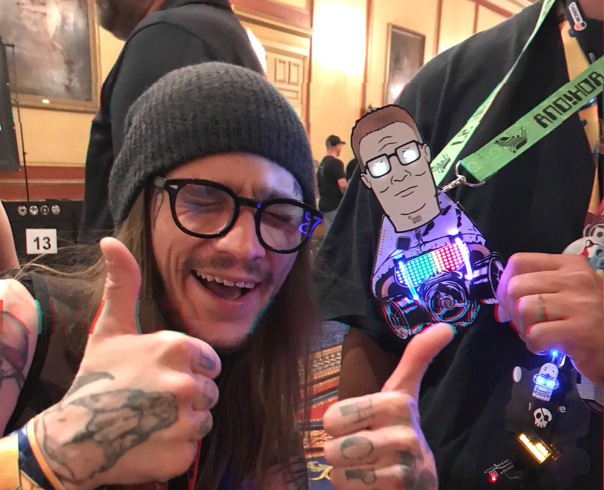 charlesrocket's tweet image. coolest combo!!! @ANDnXOR #badgelife #DEFCON27