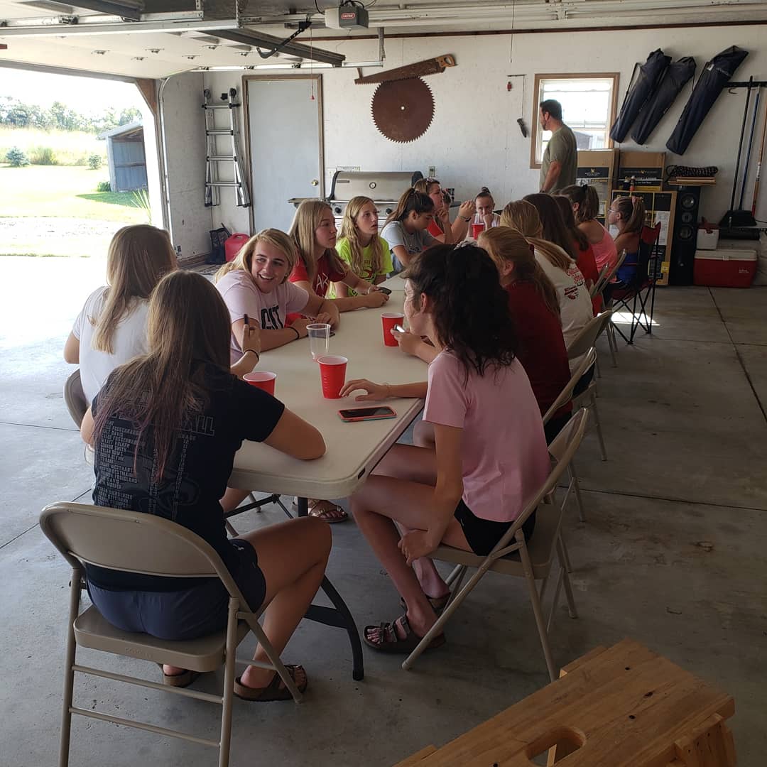 The girls are ready for the season ❤🏐 #teambbq
