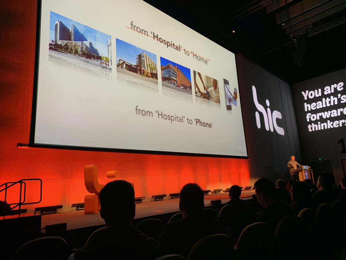 rebecca_rodman's tweet photo. It's great to be back at HISA's Health Informatics Conference. Great morning sessions so far, particularly Lucien Engelen's Change is coming presentation! #HIC19 #personifycare https://t.co/wfWBYPL3Xd