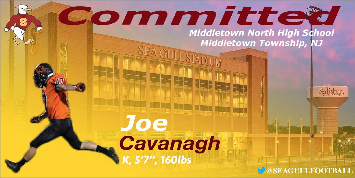 SeaGullFootball's tweet photo. 🚨 WELCOME TO THE NEST 🐦🚨 Kicker, Joe Cavanagh from Middletown North HS in Middletown Twp, NJ‼️ #GullGang #ChampionsWearGold  @HSNorthLions https://t.co/2gPn1wTaVw