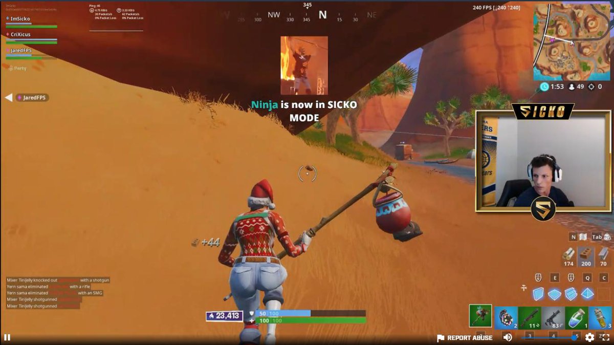 imSickoTV's tweet photo. Coolest. Day. Ever. You're the GOAT, @Ninja. https://t.co/CAKYebmQFH