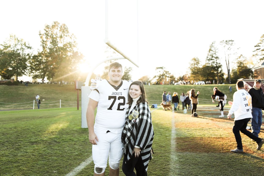 tgordonva's tweet photo. This fall will look and feel so different without you on the field, but I’m so excited for what’s to come. #GoJackets https://t.co/VGXNpAV0Qh