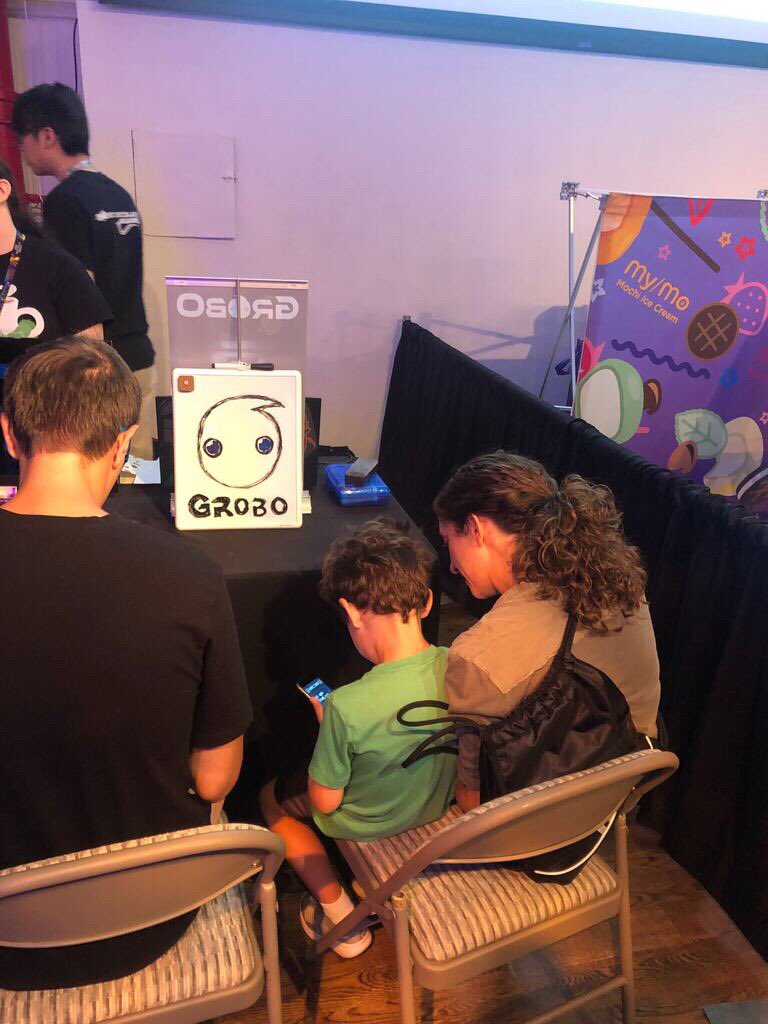 hotchocogames's tweet photo. Winding down from #PlayNYC with a cup of hot chocolate. Here’s some photos of our booth at the event. It was awesome to see people enjoy Grobo. Giornobo sure had fun. #grobogame #IndieGameDev #madeinunity #jojosbizarreadventure https://t.co/KXNPcyvnQ8