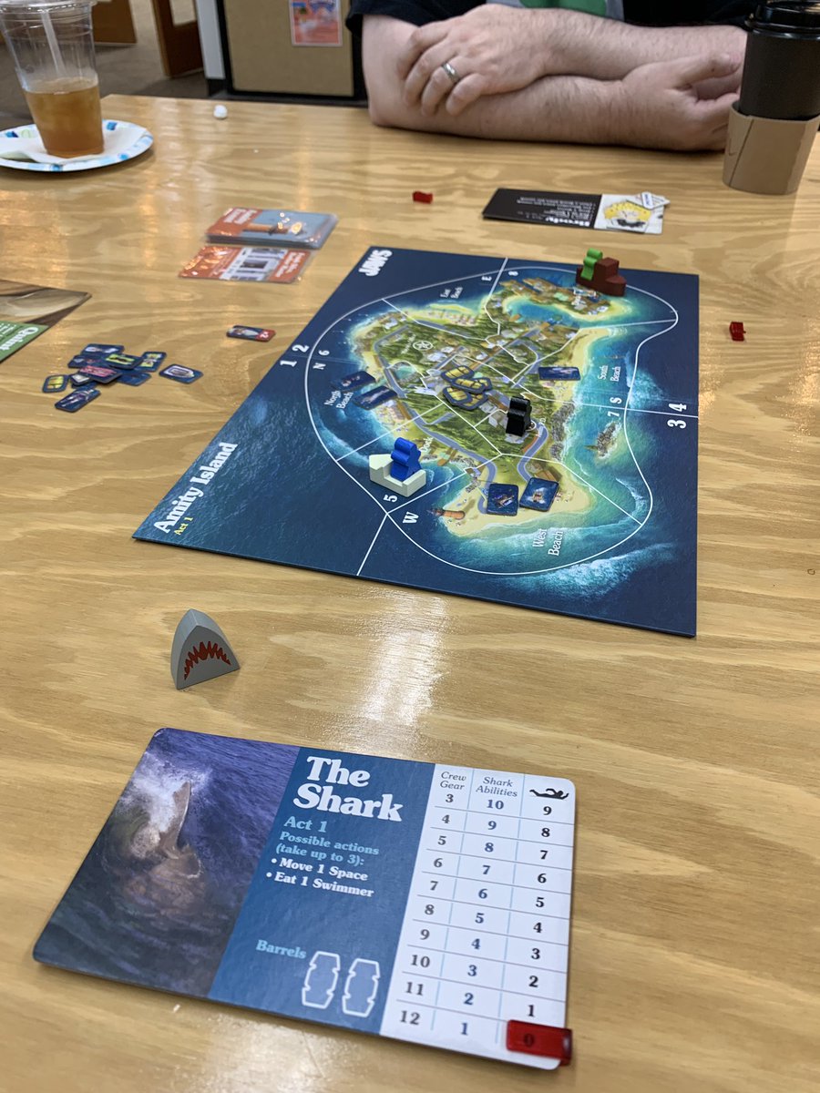 icallyellow's tweet photo. Had a great time today playing Jaws and Villainous. Both really great. #GameDay https://t.co/MCFckda9y0