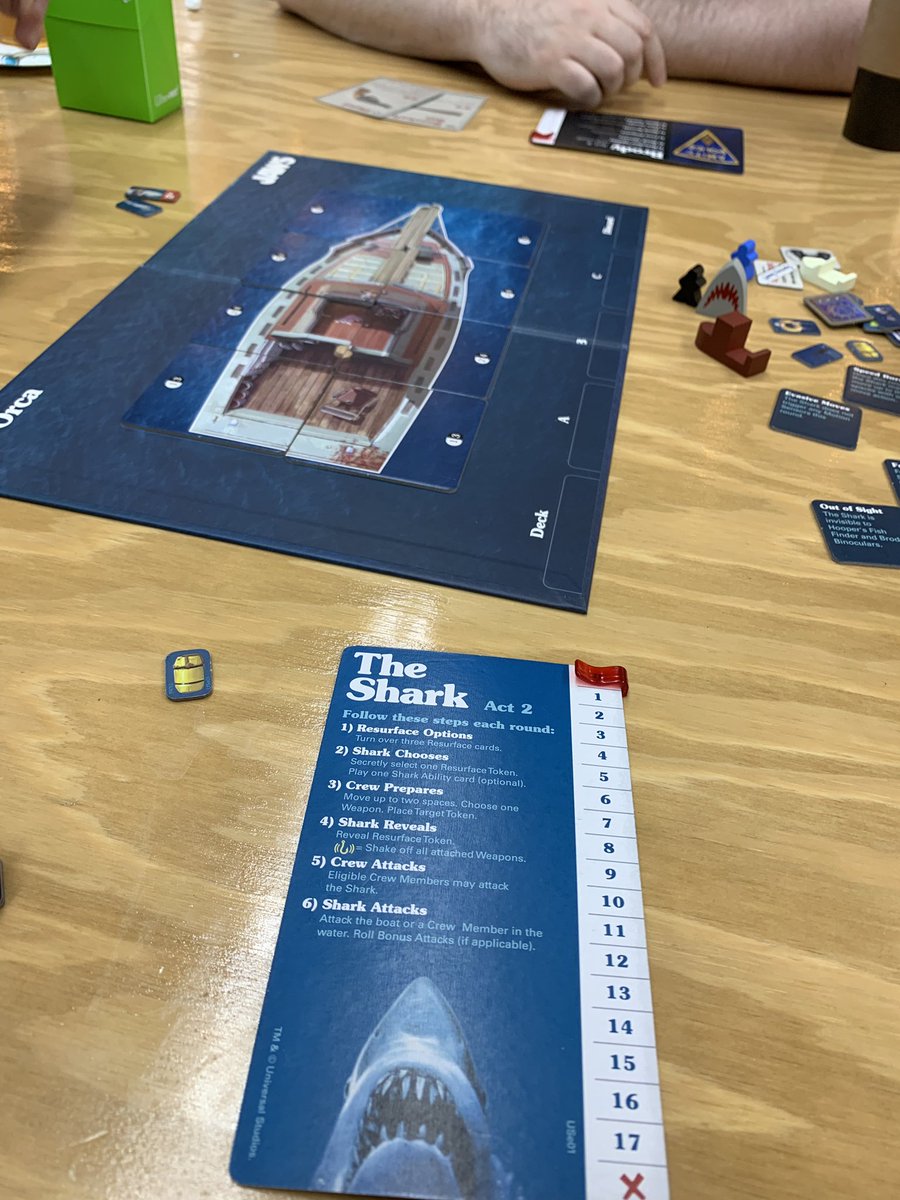 icallyellow's tweet photo. Had a great time today playing Jaws and Villainous. Both really great. #GameDay https://t.co/MCFckda9y0