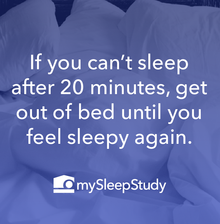 mySleepStudy's tweet photo. Feeling #anxious about the start of the week? Get out of bed after 20 minutes of #insomnia and try a relaxing activity like reading or listening to music. https://t.co/rCZzORmLhw