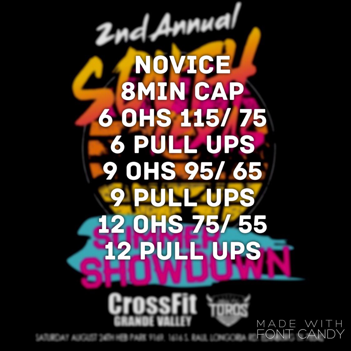 CFGV_'s tweet photo. WOD 2- “Overhead Delight” at the count of 3,2,1, go athlete will have 8 min to complete 6 Over Head Squats, 6 Muscle ups athlete must increase reps by 3’s, and decrease weight as posted. We will be going over standards at check in https://t.co/Kfu2t2bp0x