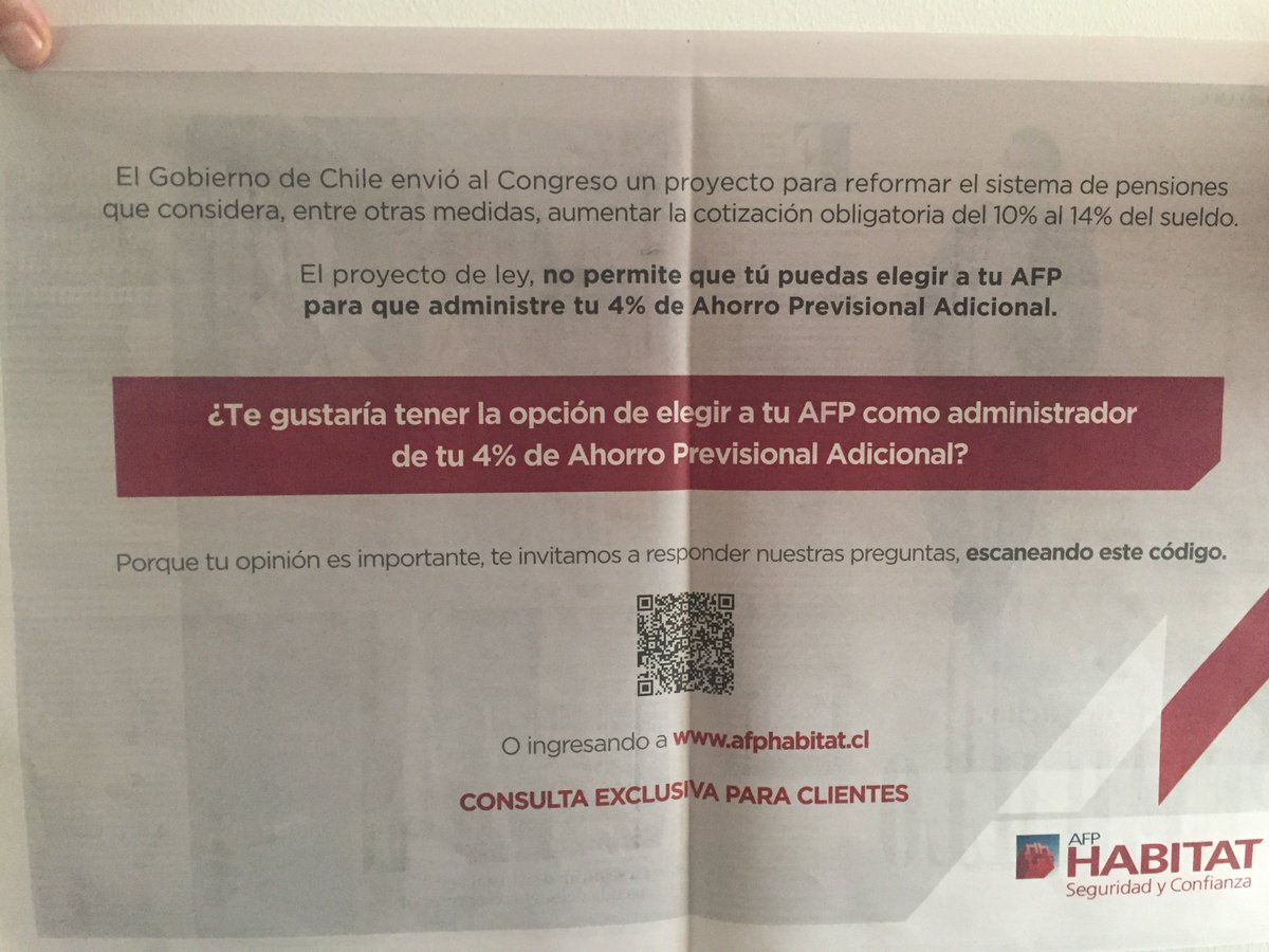 lafundacionsol's tweet photo. Con los recursos que reciben por el pago de comisiones de los afiliados, las AFP gastan en publicidad, para convencer a estos mismos afiliados que estas deben recibir el 4% de cotización adicional. Cuando el Capital pone la música, la democracia es una ilusión. https://t.co/0Av46D2Ib9