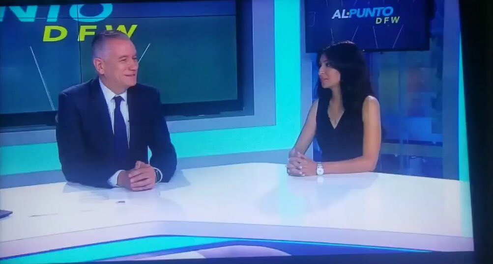 Mayrani4Terrell's tweet photo. Joined @Univision23DFW to speak about my role as a city councilmember and first Latina to serve. Thank you @latinocld for the support. #AlPuntoDFW #TerrellAmerica https://t.co/ZCkwBfFDrF