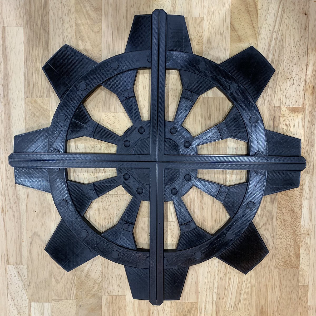 Brassroots_Lthr's tweet image. Been working at making something interesting and functional. Take a guess at what it is. .
.
#biggear #steampunkdecor #steampunkinspired #steampunk3dprint #3dprint #cr10 #brassrootsleather