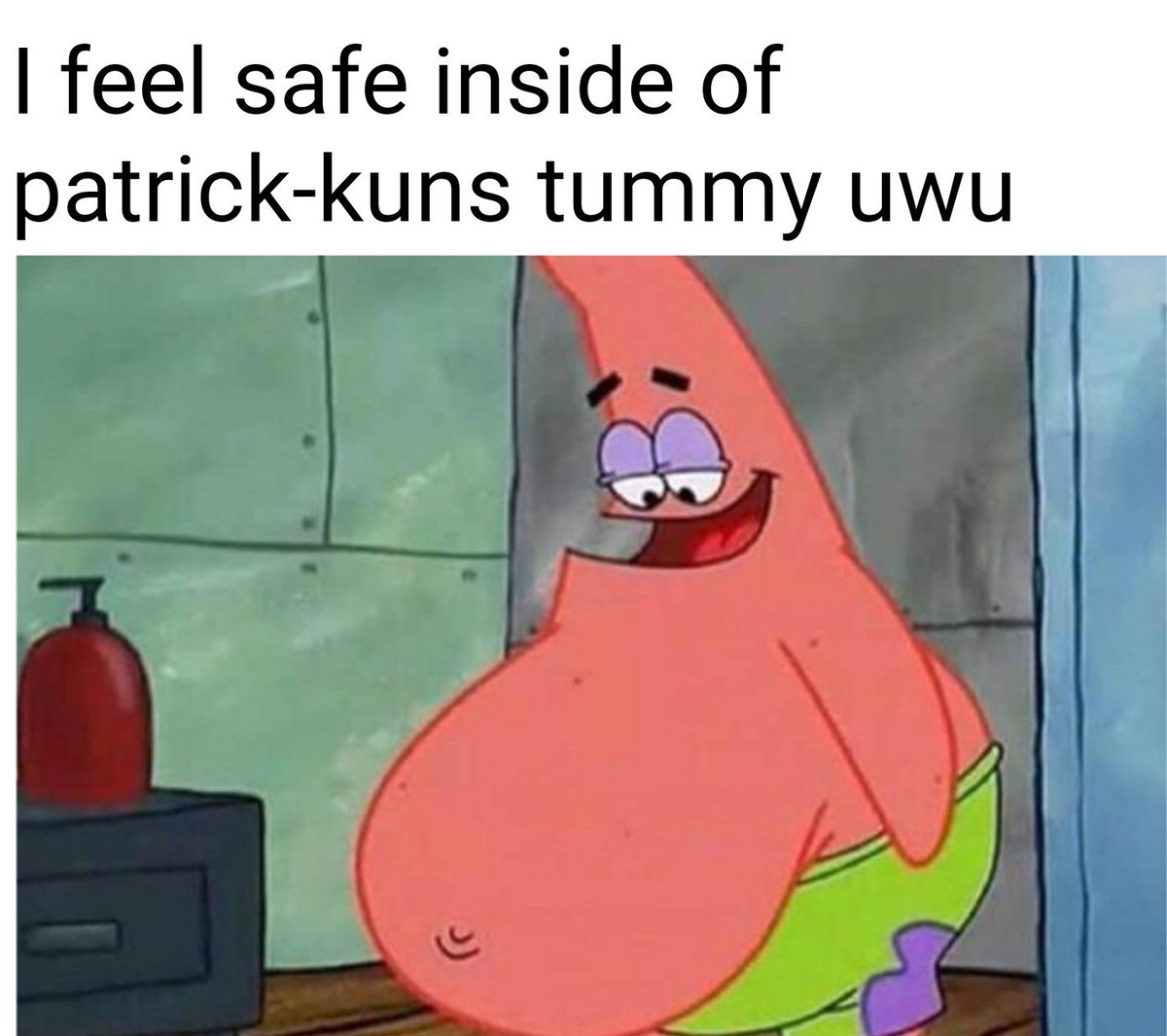HasKirby's tweet photo. In this house we vore
#SpongeBob #vore #spongebobvore https://t.co/jLaAbVmoz7