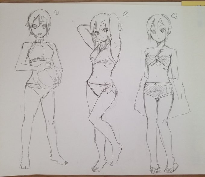 友達に塩見周子ちゃんのイラストを描いてプレゼントすることになったんですが、どういう衣装にするか迷ってます。一応水着でという要望がありますが、既に実装されている水着かオリジナルで考えたものにするかご意見もらいてぃです!よろしくお願いしやす。
#塩見周子 