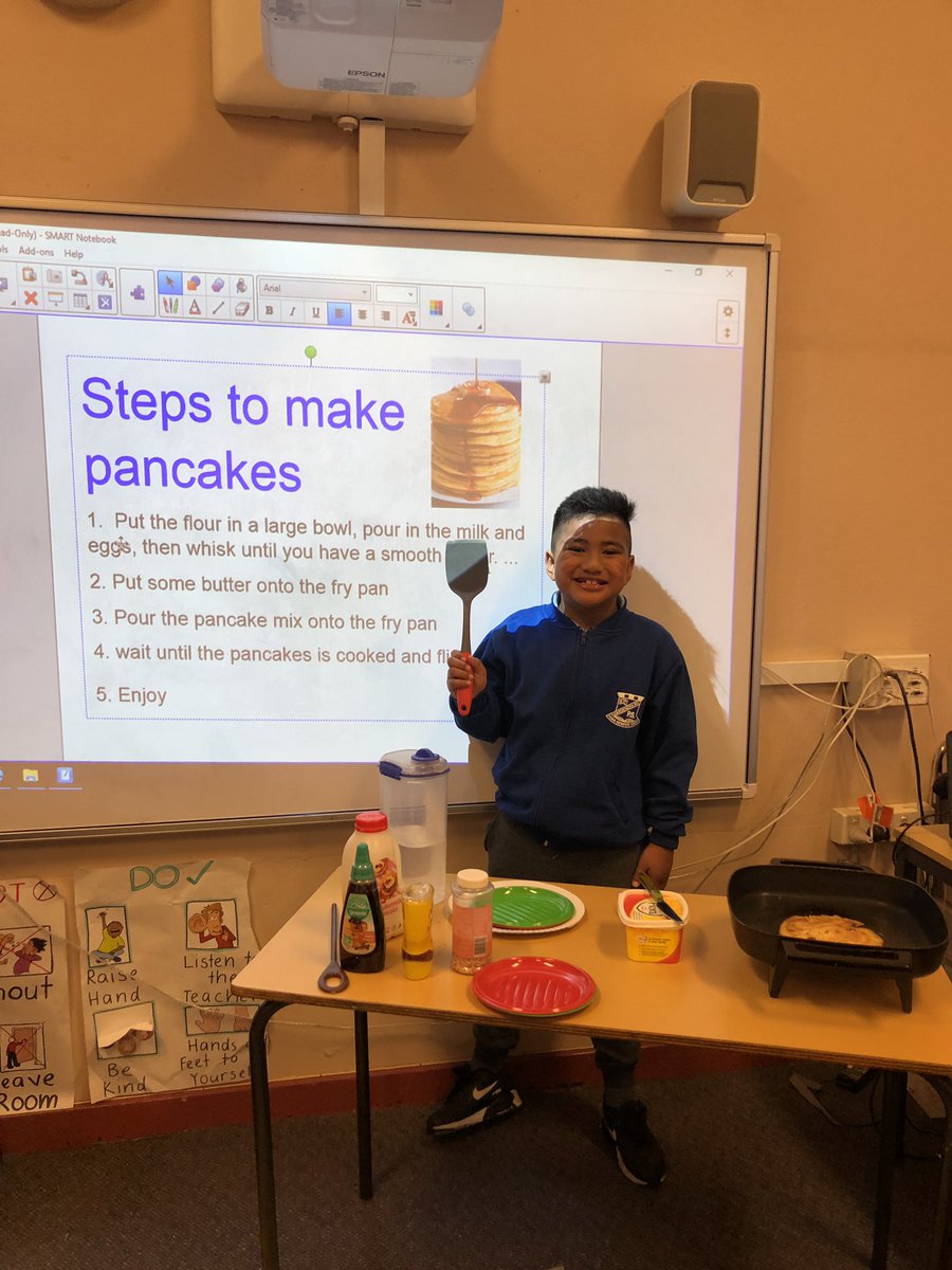 Miss_SGomez's tweet photo. Making PANCAKES with my class 😍 Teaching them some life skills they can try at home with their family! Yummmmm Yummmm 😍 #acuedu_p #pancakes #practicallearning https://t.co/rArF53yW5e