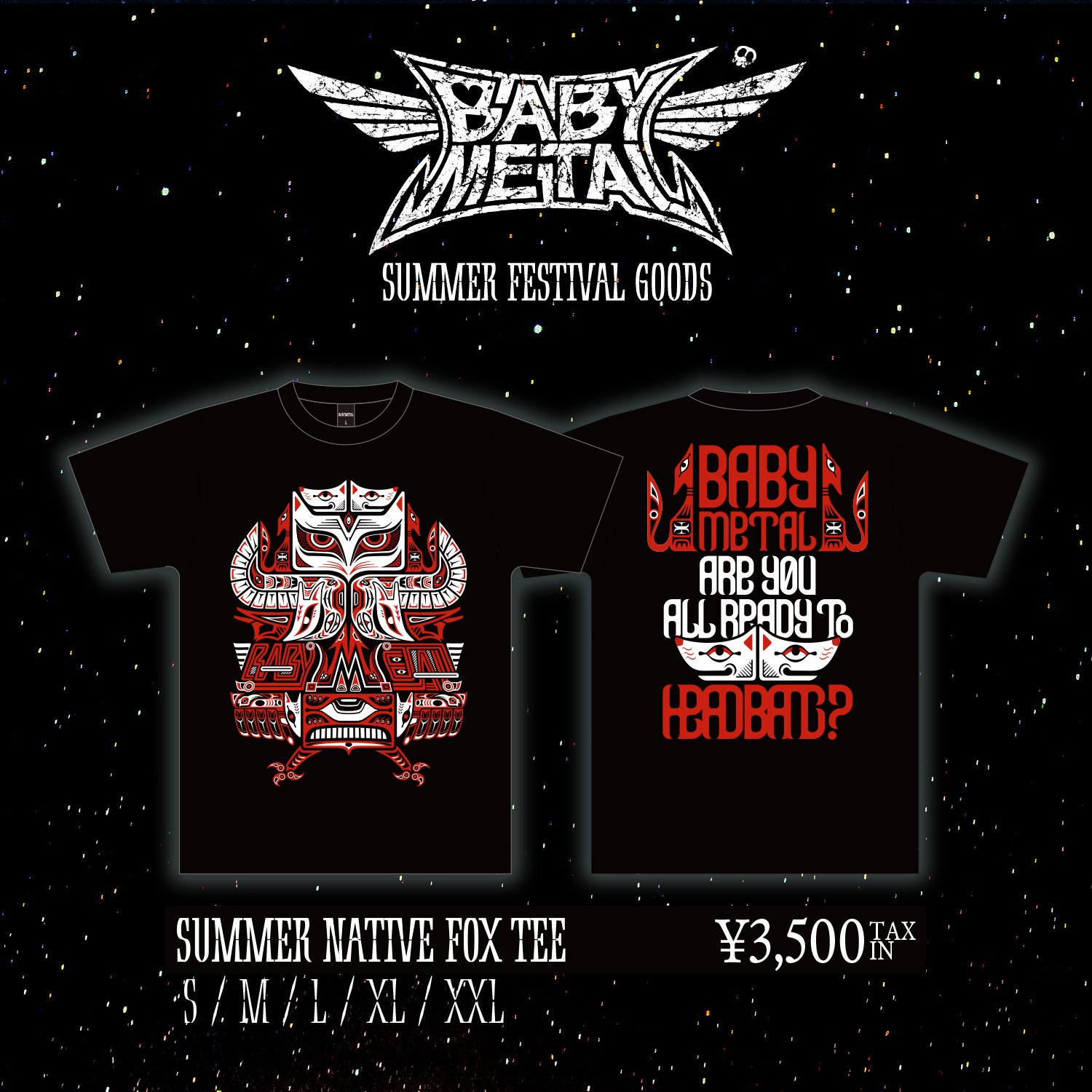 BABYMETAL SUMMERSONIC Tシャツ XL