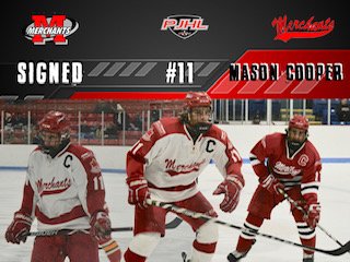 NorwichJrC's tweet photo. The Merchants are pleased to announce the signing of overage forward Mason Cooper! Welcome back Mason! https://t.co/wbHrhMy0WA