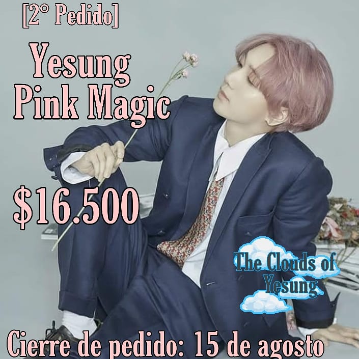 thecloudsofys's tweet photo. 📣2° pedido Pink Magic
☁️ Versión a elegir
☁️Valor:16.500
☁️ Cierre de pedido: 15 de agosto
#yesung #PinkMagic #yesungchile #cloudchile #clouds #elf #yesungelf #elfchile https://t.co/tWMiUxm7GT