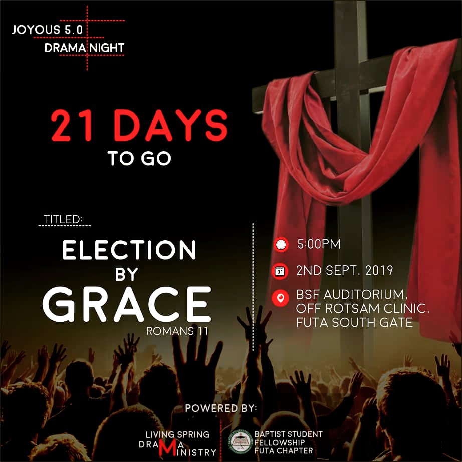 bsffuta's tweet photo. Just 21 days to go... You can't afford to miss this #DN19 #DN2019 #Joyous5 
#joyousfamily https://t.co/QrXoVmDqMD