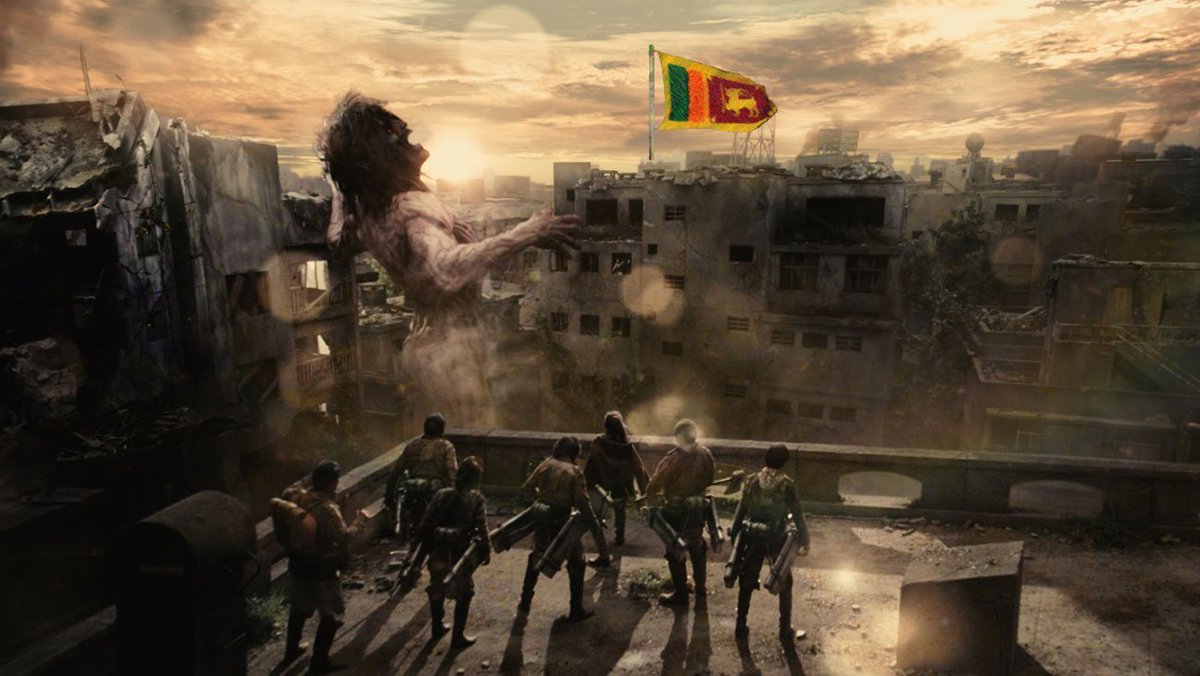 twolankancents's tweet photo. How the "colossal" series Attack on Titan relates to Sri Lankan politics

https://t.co/Hn505V8QEc

#AttackOnTitan #SriLanka #Politics https://t.co/1BqPRVlclZ
