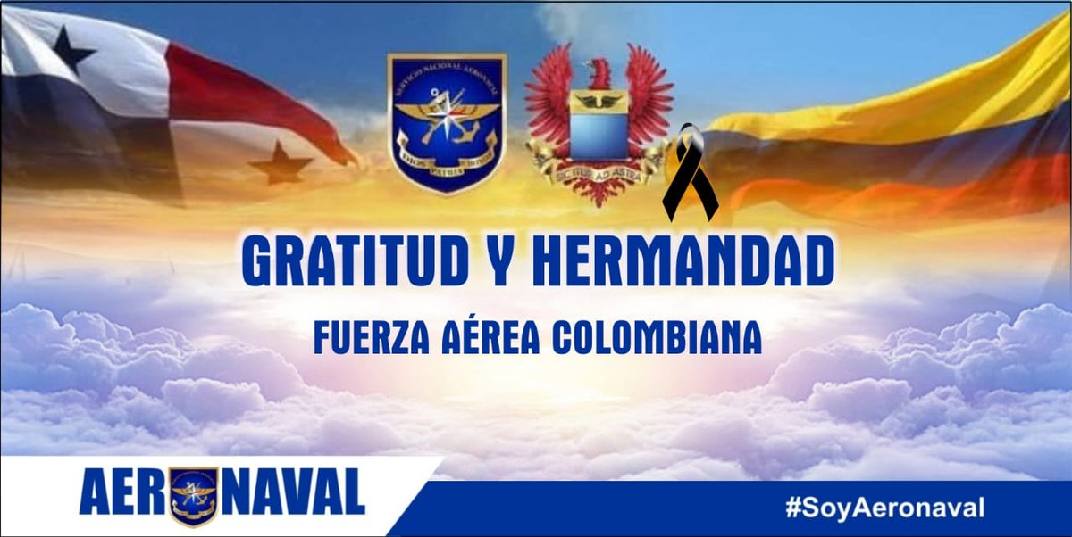 Nos unimos al dolor de la <a href="/FuerzaAereaCol/">Fuerza Aeroespacial Colombiana</a> 🇨🇴 ante la pérdida irreparable de dos suboficiales de los Comandos Especiales Aéreos del Comando Aéreo de Combate N° 5, nuestras condolencias a compañeros, familiares y amigos. Paz a sus almas. #HéroesPorSiempre