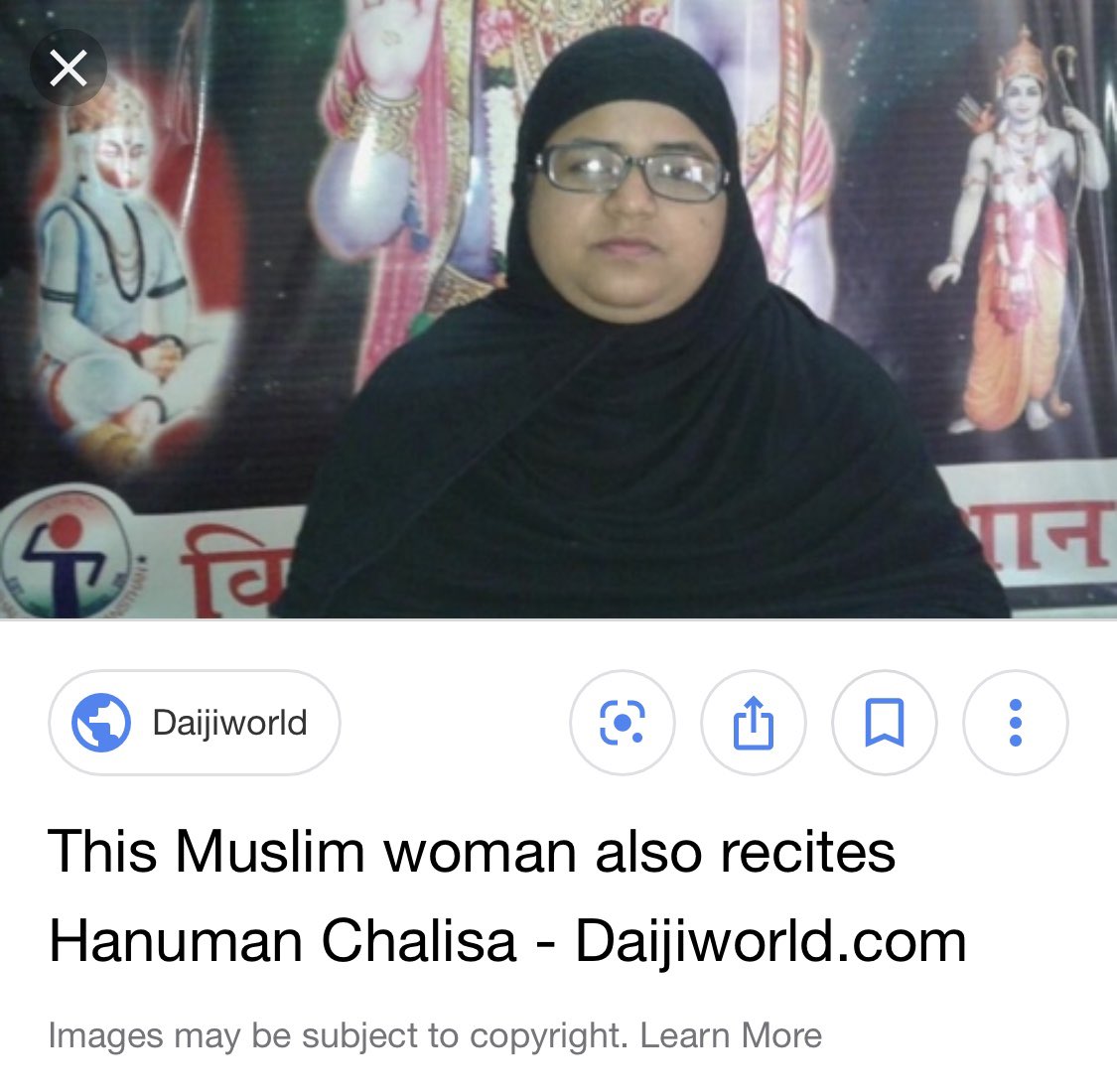 And when you read about ‘Muslim women’ reciting Hanuman Chalisa, you can be certain that they are talking about the same women. 5/n