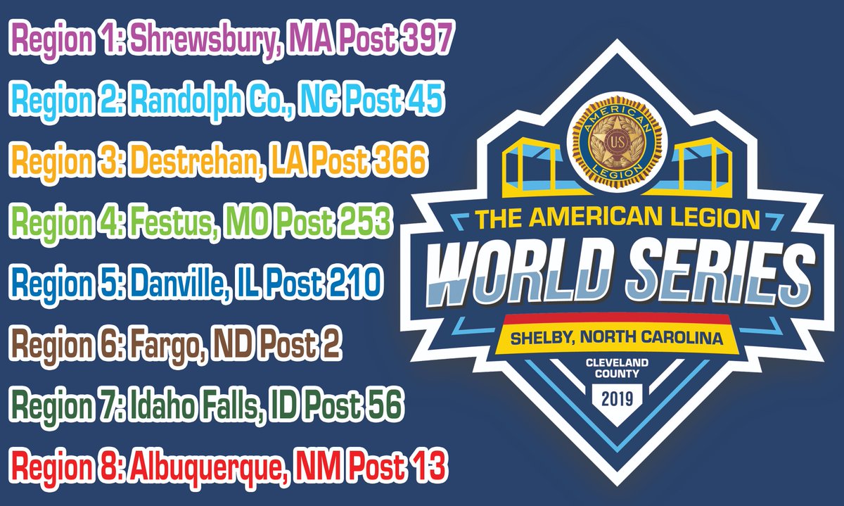 We're ready. Are you?

americanlegion.sportngin.com/2019alws