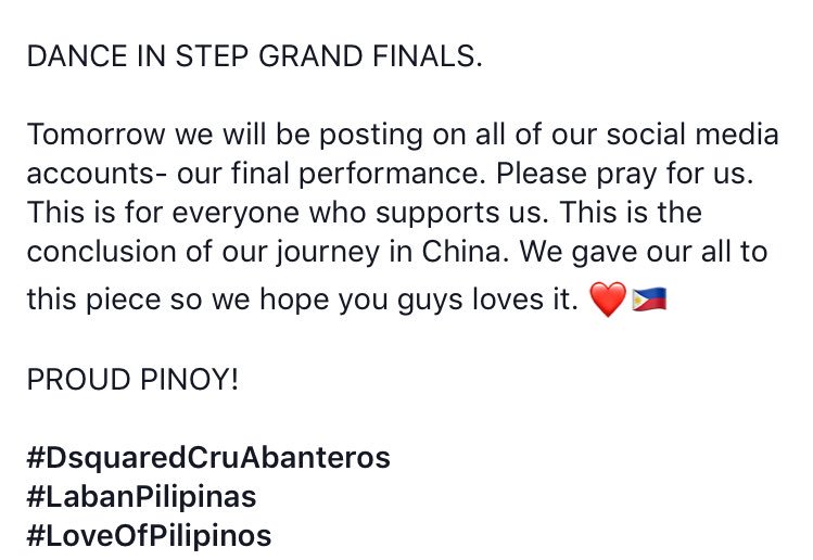 DsquaredCom's tweet photo. 🇵🇭❤️🔥 https://t.co/UYlwKOGpvp