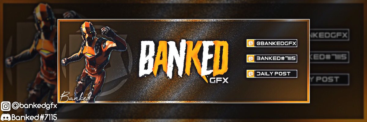 First Ever Twitter Header!! 
— 
Giveaway at 200! 🎉
Do you like my Designs? ❤️
L&C if you enjoy my work?
—
#gfx #vfx #logo #pfp #business #gfxdesigner #avi #trending #toptrending #banked #bankedgfx
#cheapgfx #mobilegfx #fortnite #fortnitelogo #fortnitegfx #bestgfx
#criticalops