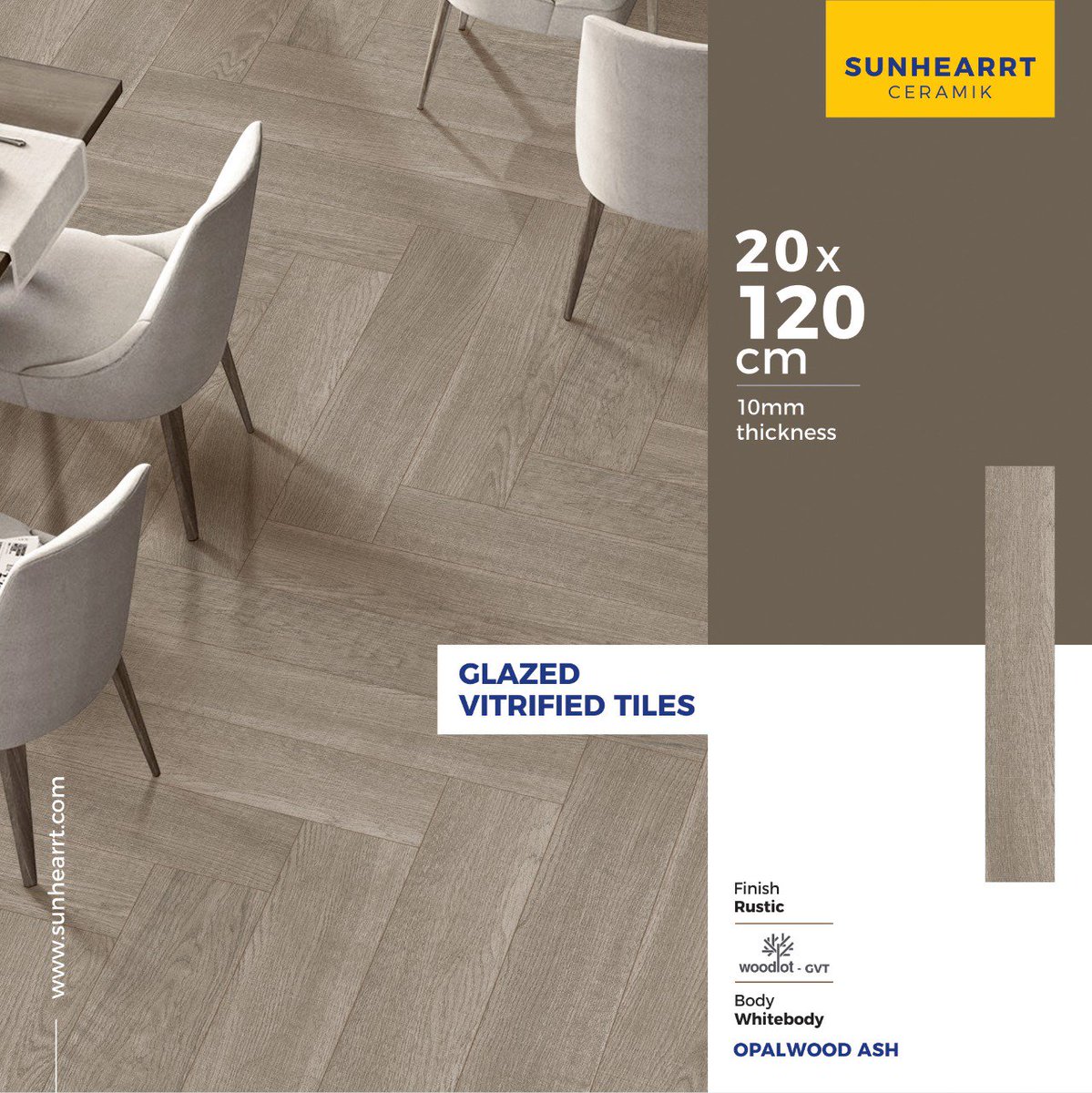 sunhearrt's tweet photo. Choose tiles that go well with any color and style of furniture.
Glazed Vitrified Tiles with #RusticFinish & #WhiteBody
#OPALWOOD ASH
#20X120cm | #10mmthickness
#Woodlot_gvt
#sunhearrtceramik #GlazedVitrifiedTiles #WallDecore #Multiplesize #homedecor
https://t.co/22af5ZzWnX https://t.co/JhTi6rAFrS