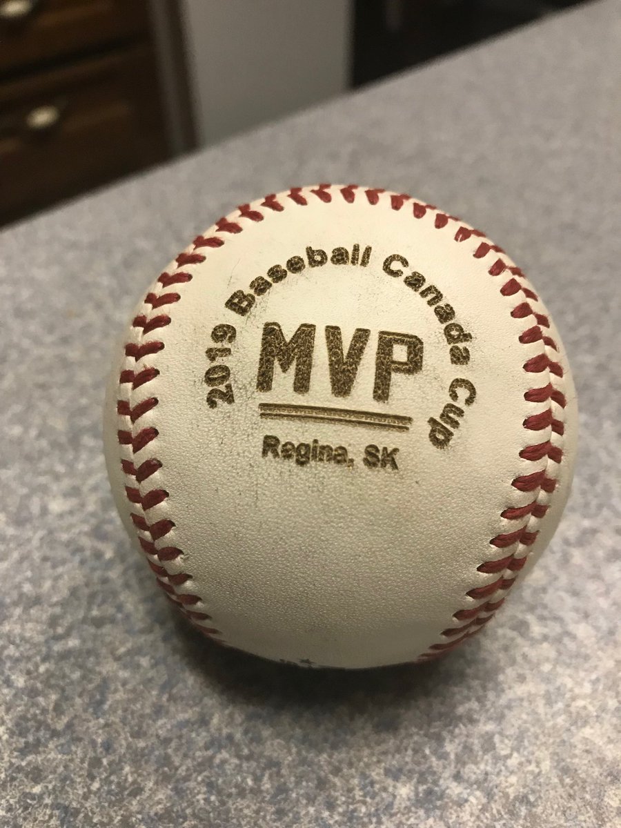 AlfCleggett's tweet photo. Hitting a single a double and a triple and catching a great game earned Josh mvp of the game against Manitoba today. Way to go Josh https://t.co/35UeXHh5c2