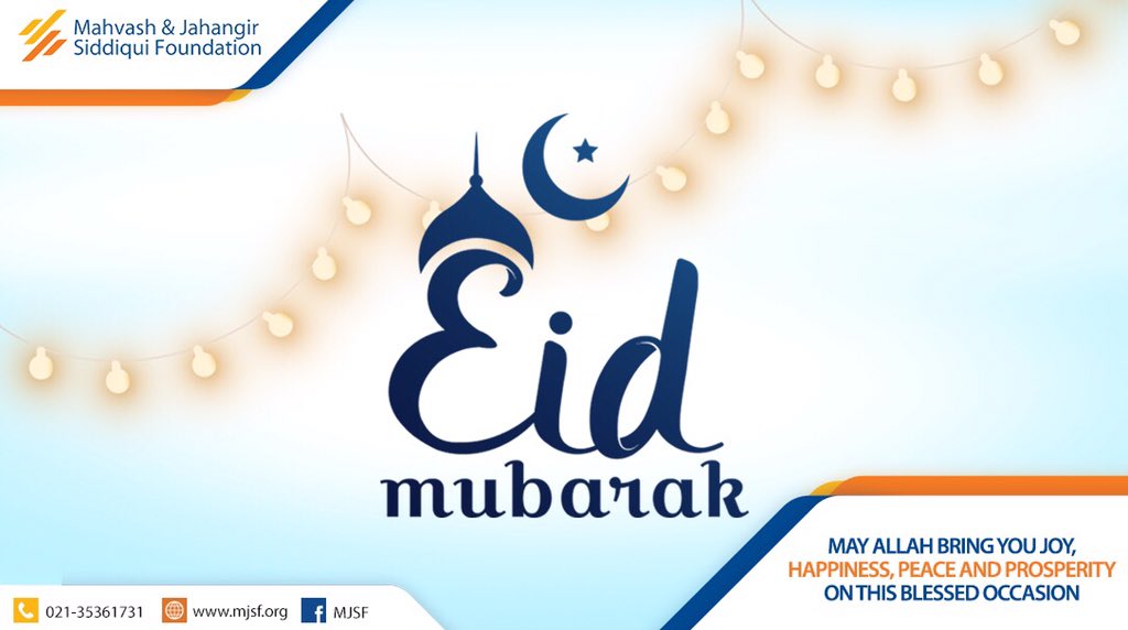 mjsfpk's tweet photo. May this Eid brings inspiring opportunities and immense happiness. MJSF wishes everyone a perfect and amazing EID.
#MJSF #EIDMubarak https://t.co/W3b1w9gvS9