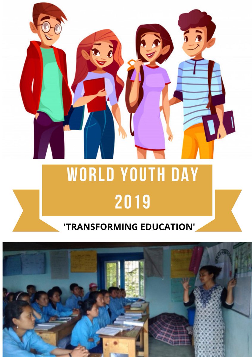 This World Youth Day, let's bring our young people in the front and let them be their own advocates for inclusive and accessible education.

#YouthDay2019 #TransformingEducation #SDG4
