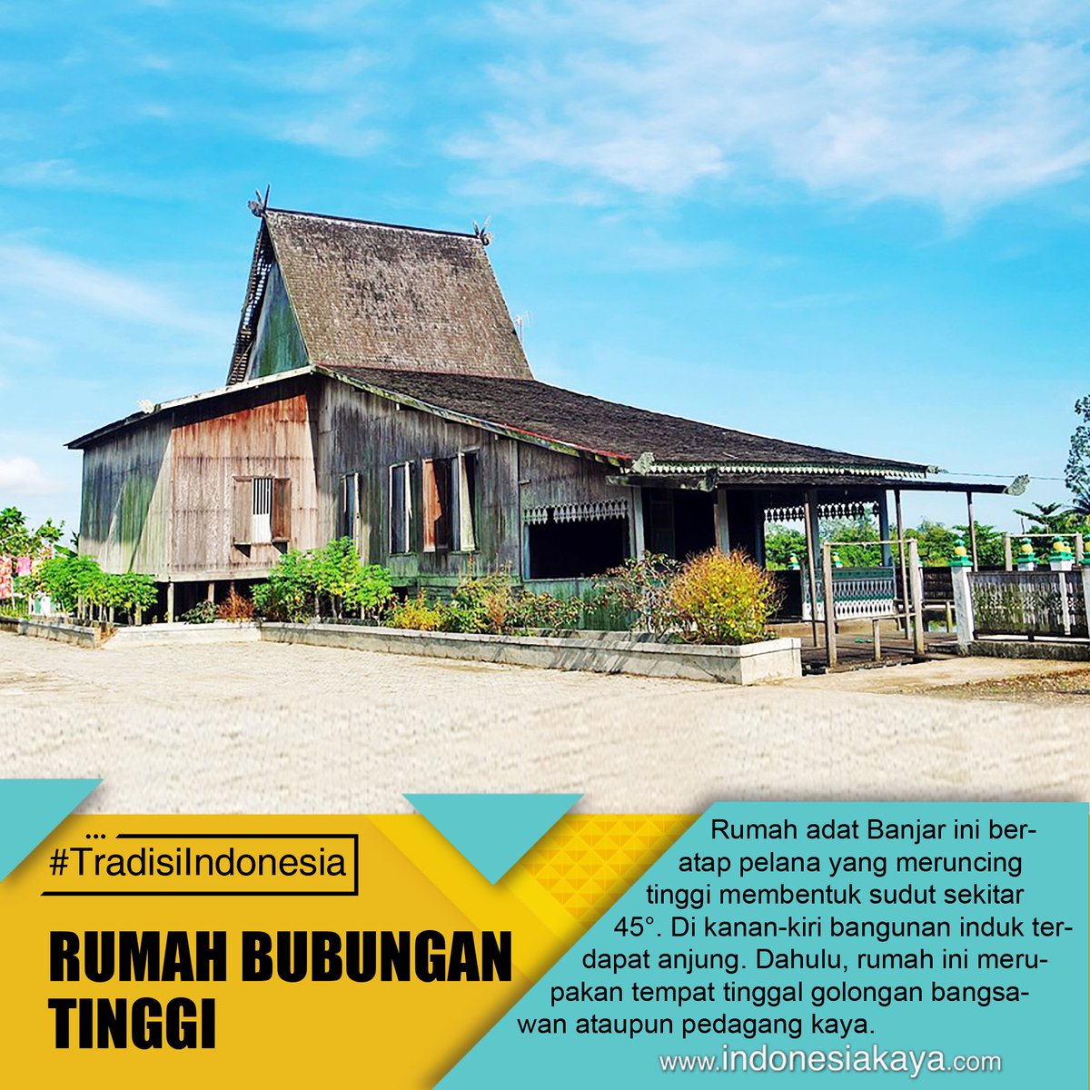 700 Gambar Rumah Adat Banjar Gratis Terbaru