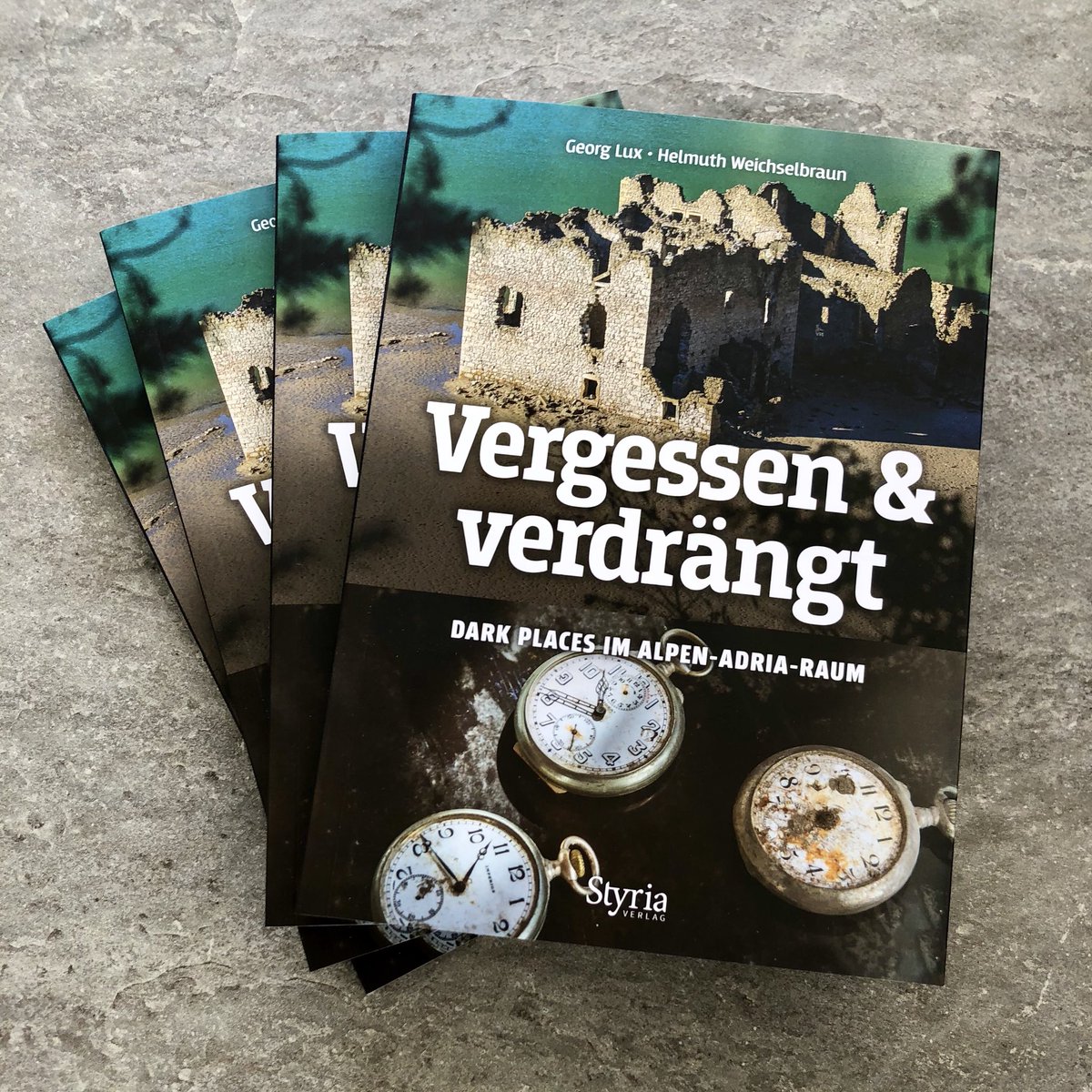 Unser neues #Buch ist da: styriabooks.at/vergessen-verd… <a href="/weixxfoto/">Heli Weichselbraun</a> #darkplaces #lostplaces #alpenadria #kärnten #slowenien #italien #styriaverlag #sachbuch